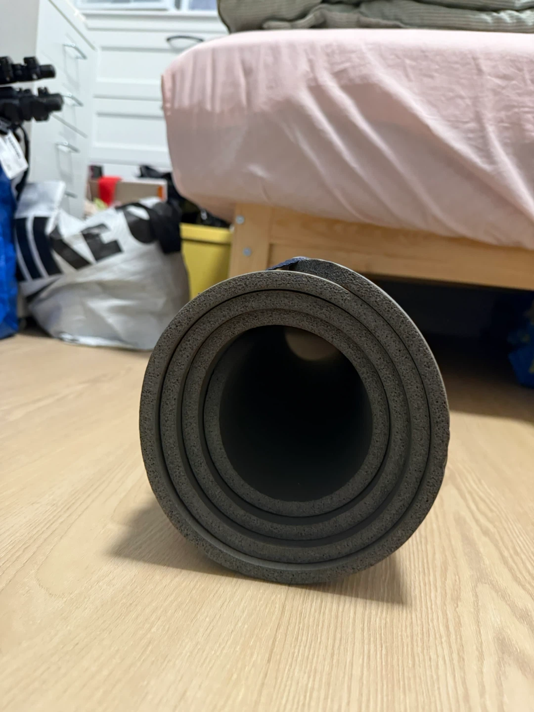 Grey Yoga Mat with Straps - photo 2