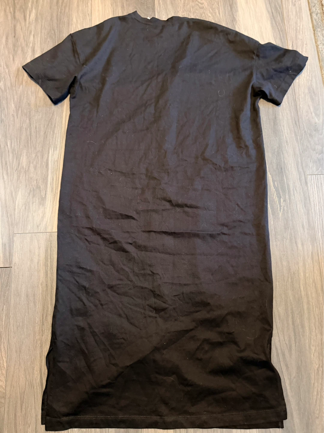 H&M Small Black Button-Up T-Shirt Dress - photo 2