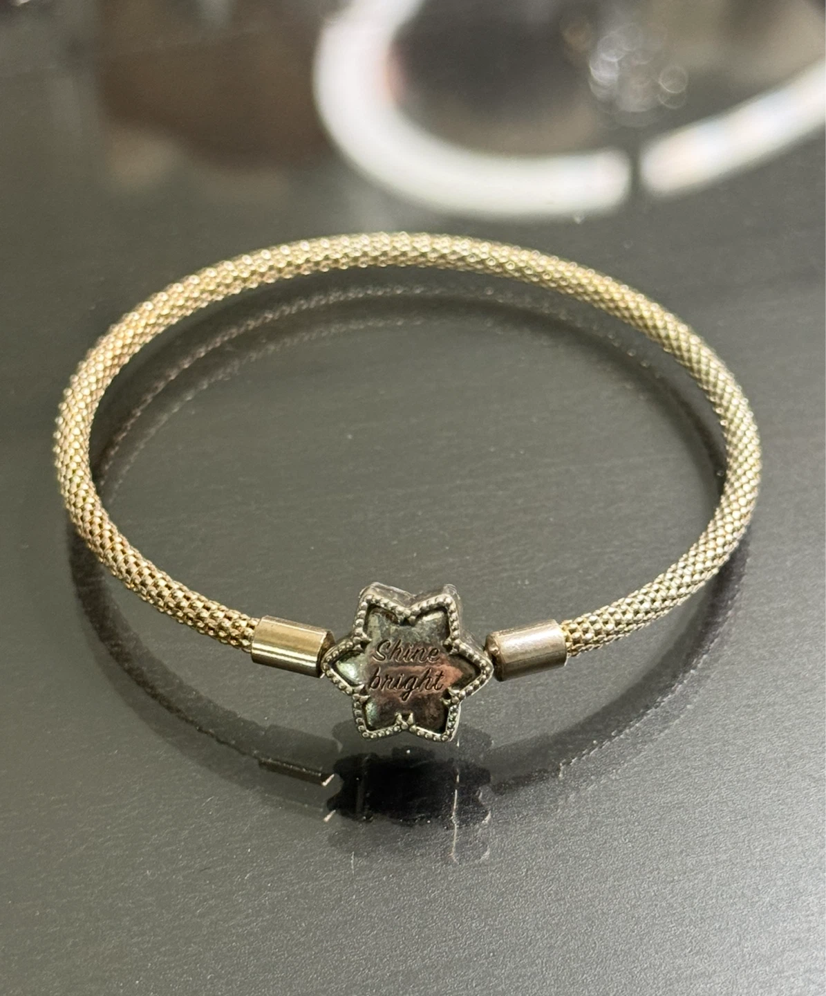 NEW Pandora Snowflake Charm Mesh Bracelet - photo 2