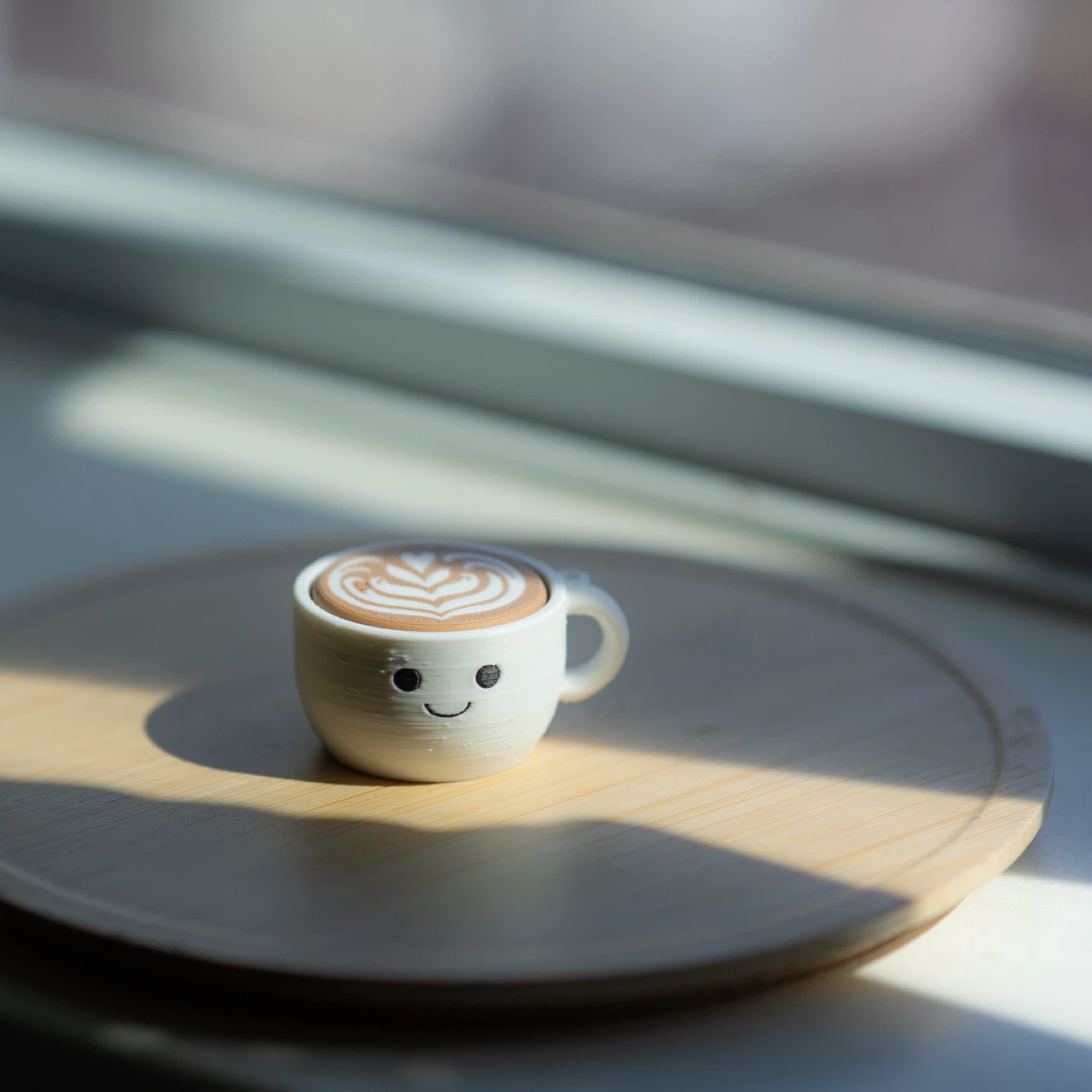 Coffee Cup Clicker Keychain with Latte Art - photo 5