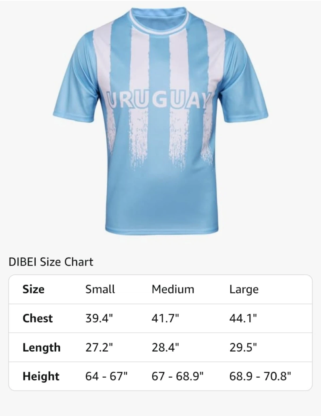 Uruguay Striped T-Shirt Jersey - photo 4