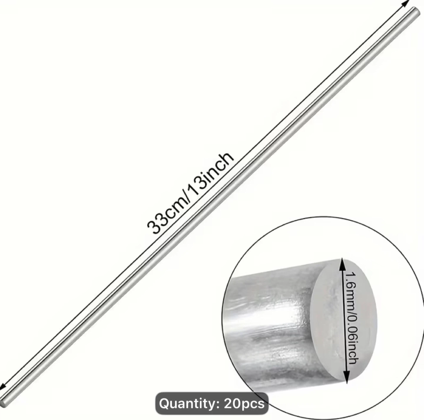 20pcs Welding Wire, 1.6mm, Low-Temperature Easy-Weld Rod - photo 4