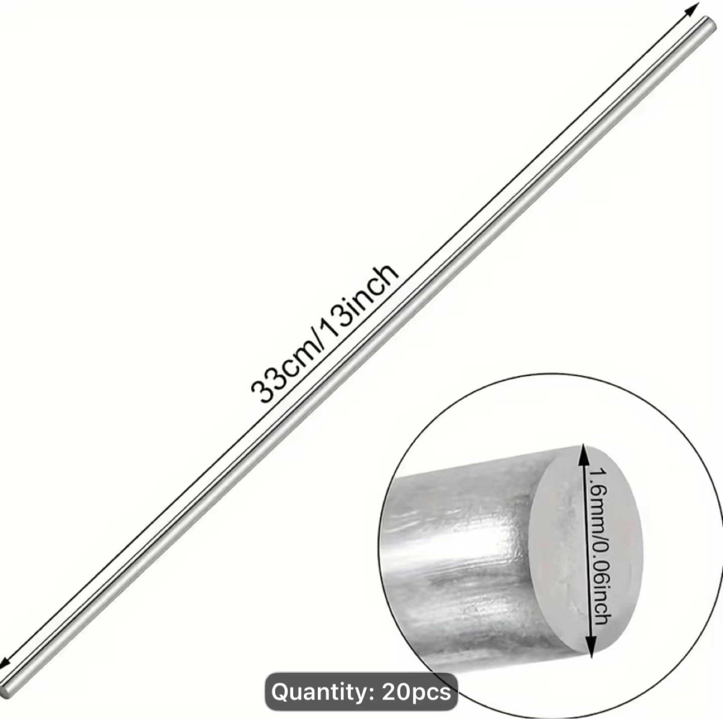 20pcs Welding Wire, 1.6mm, Low-Temperature Easy-Weld Rod - photo 5