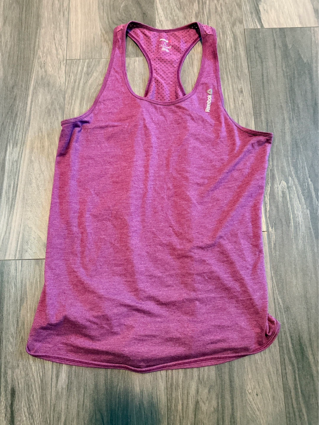 Reebok Women's Purple Racerback Tank Top - Size L