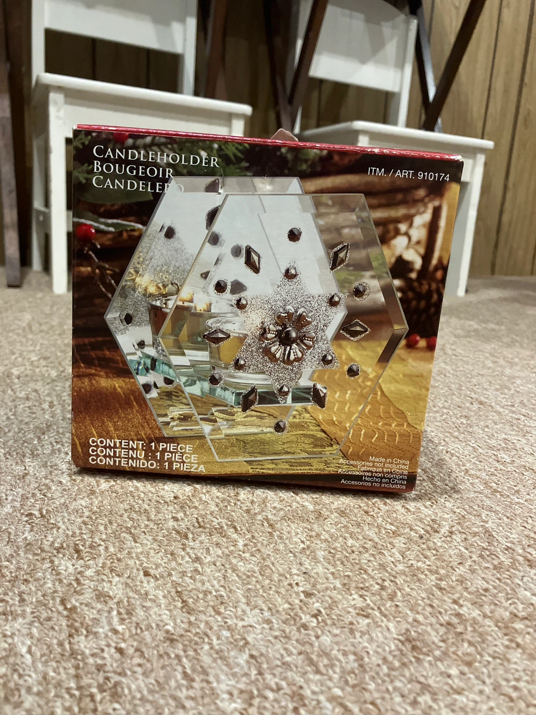 Glass Candleholder