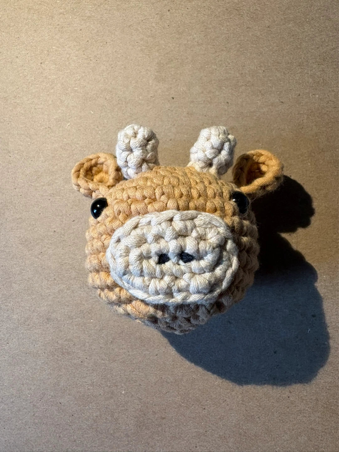Hand-crocheted Cow