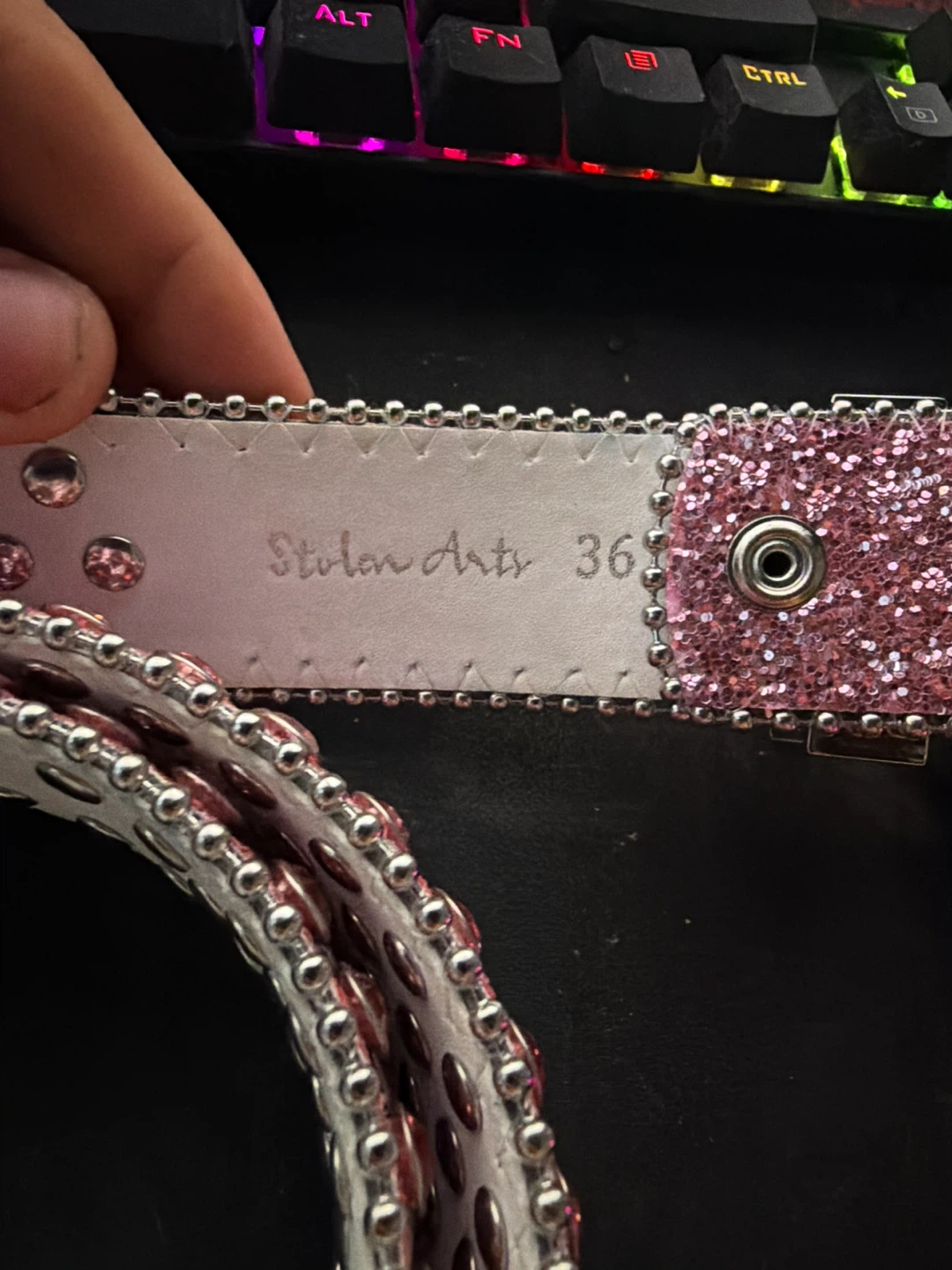 Stolen Arts Pink Kirby Belt Size 36 - photo 2