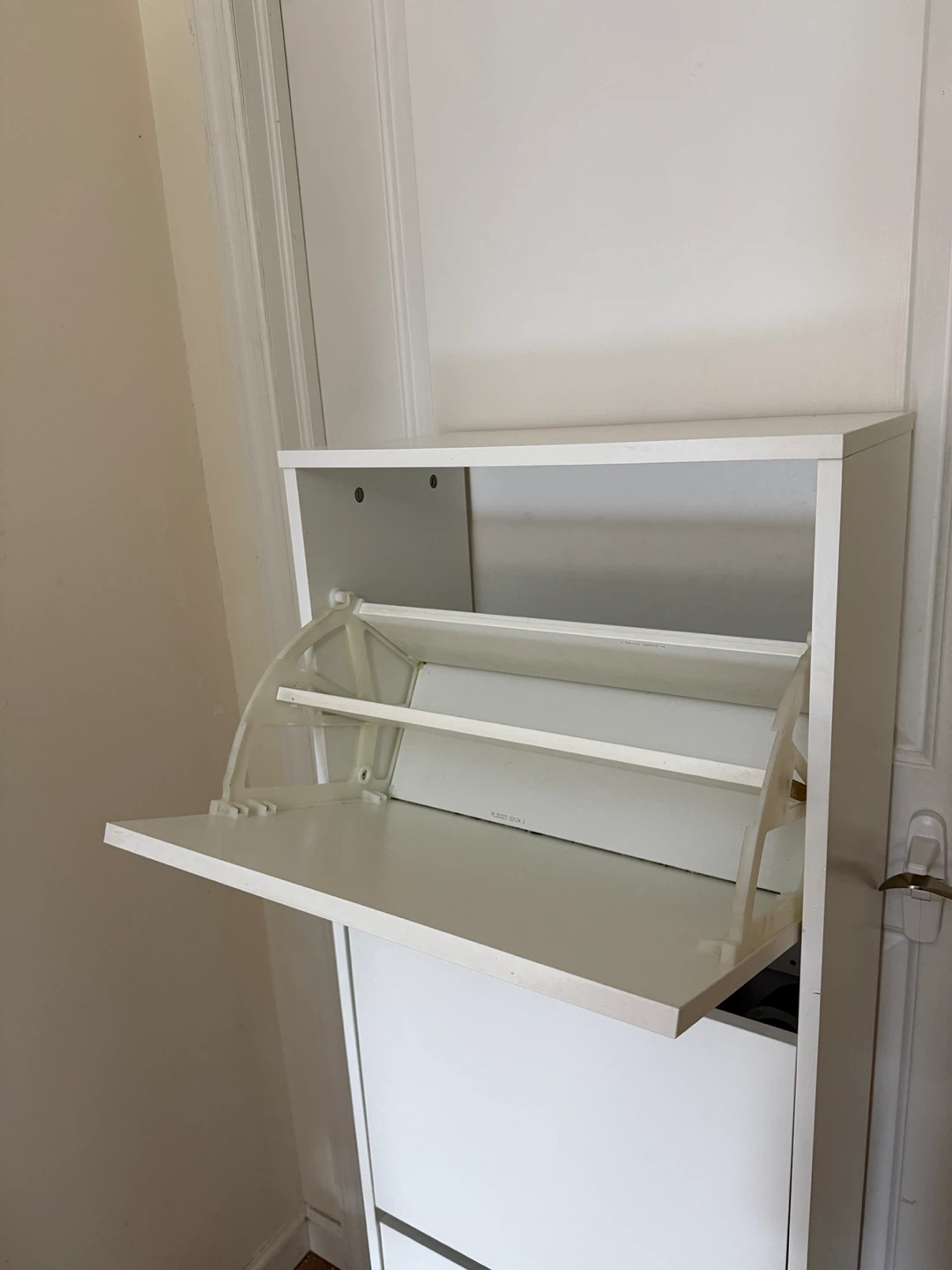 White 3-Tier Shoe Cabinet - photo 4