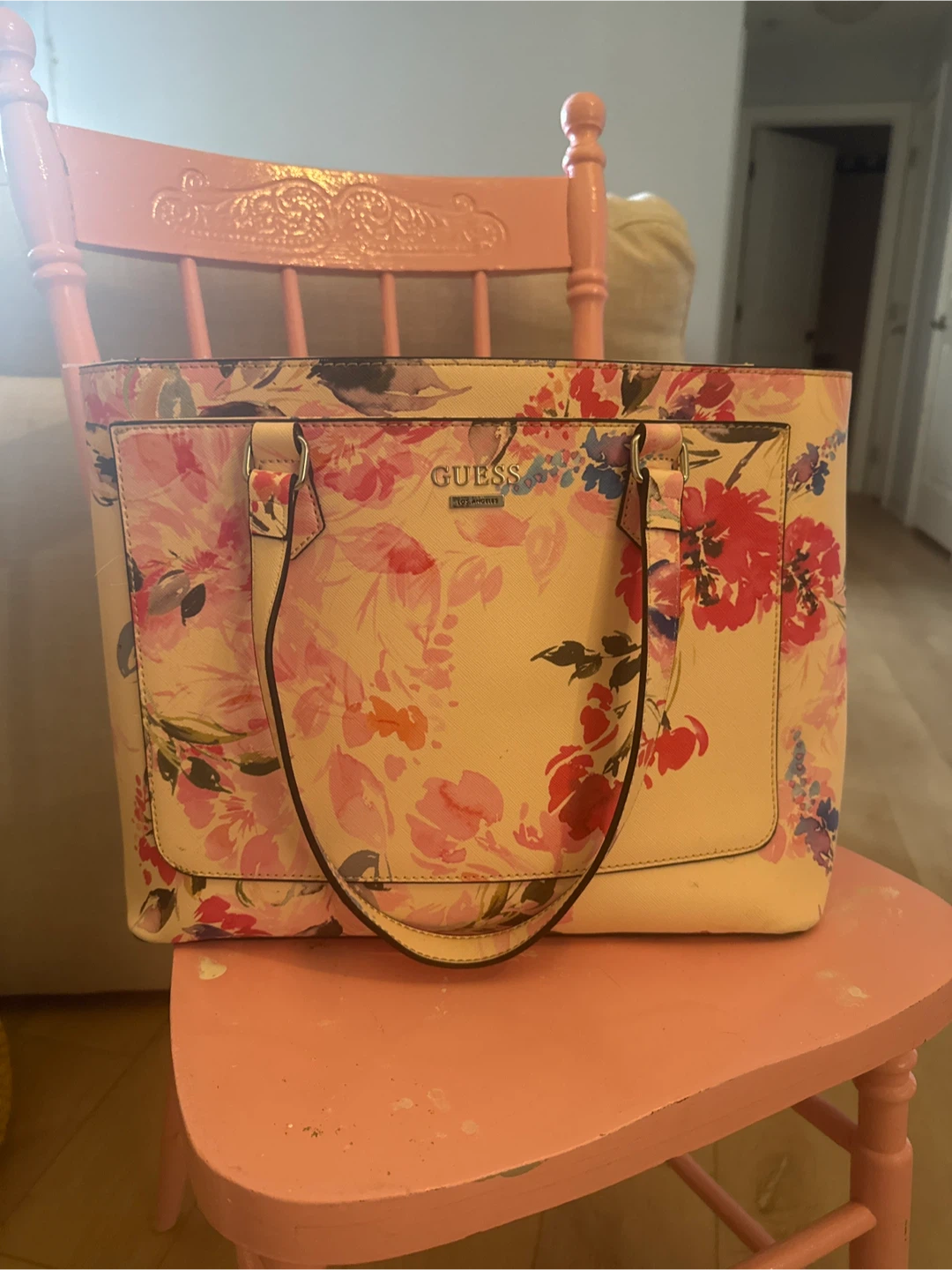 Guess Floral Tote Bag