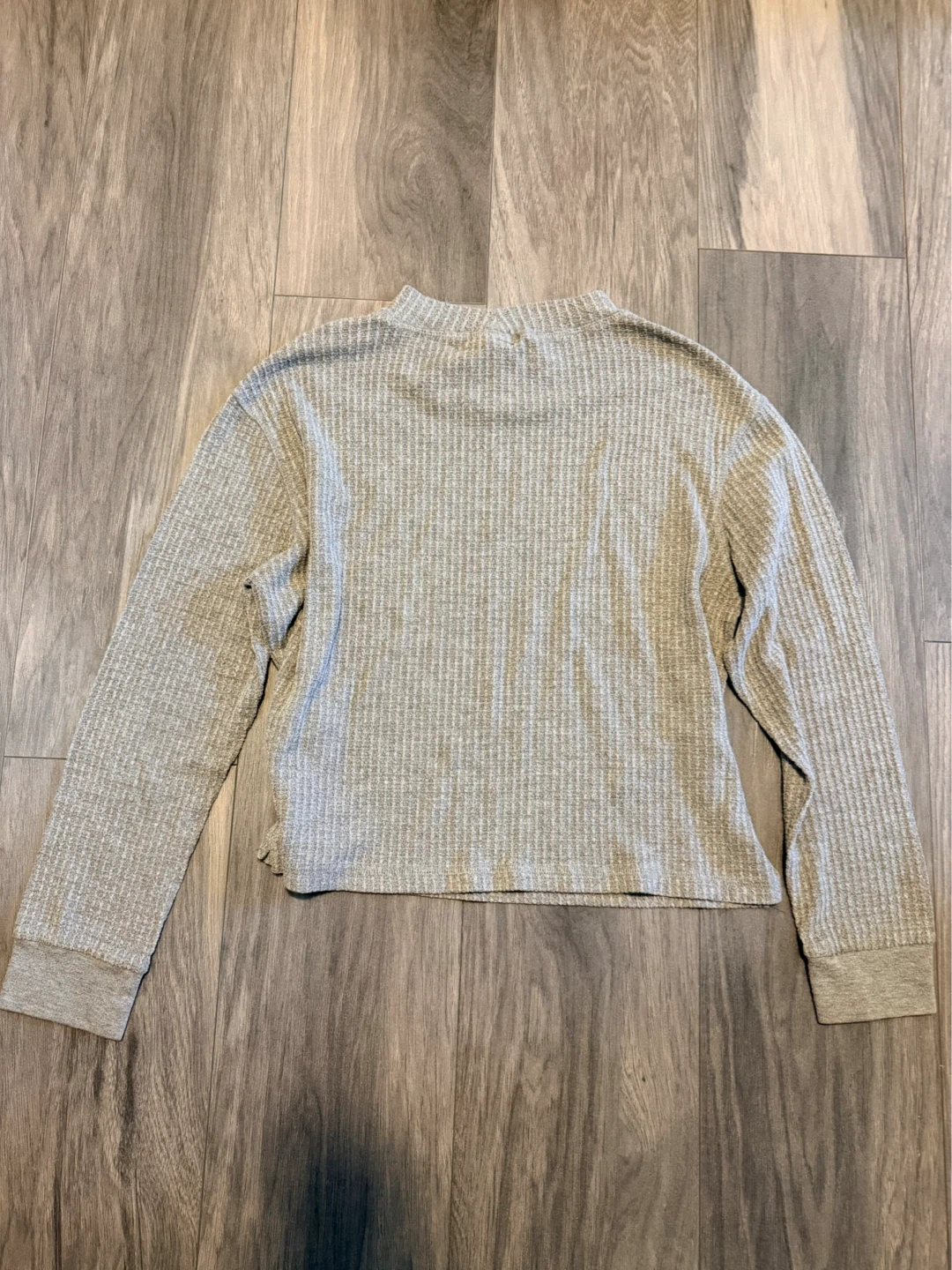 Grey Mock Neck Ribbed Sweater - photo 2