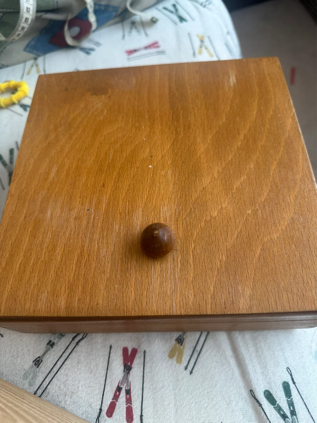 Wooden Hinged Box with Compartments