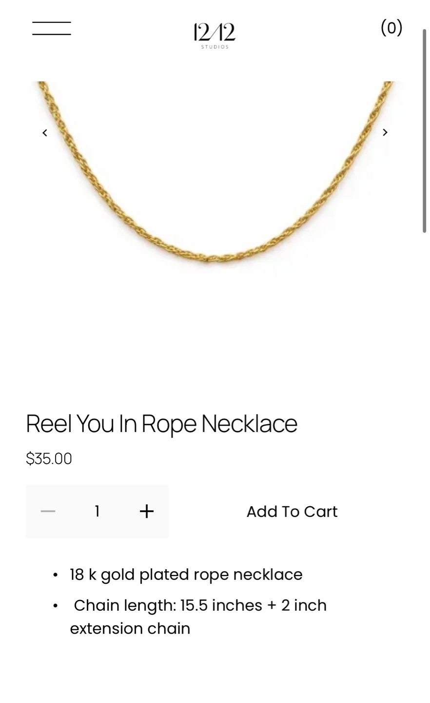12/12 Studios Reel You In Rope Necklace - photo 3
