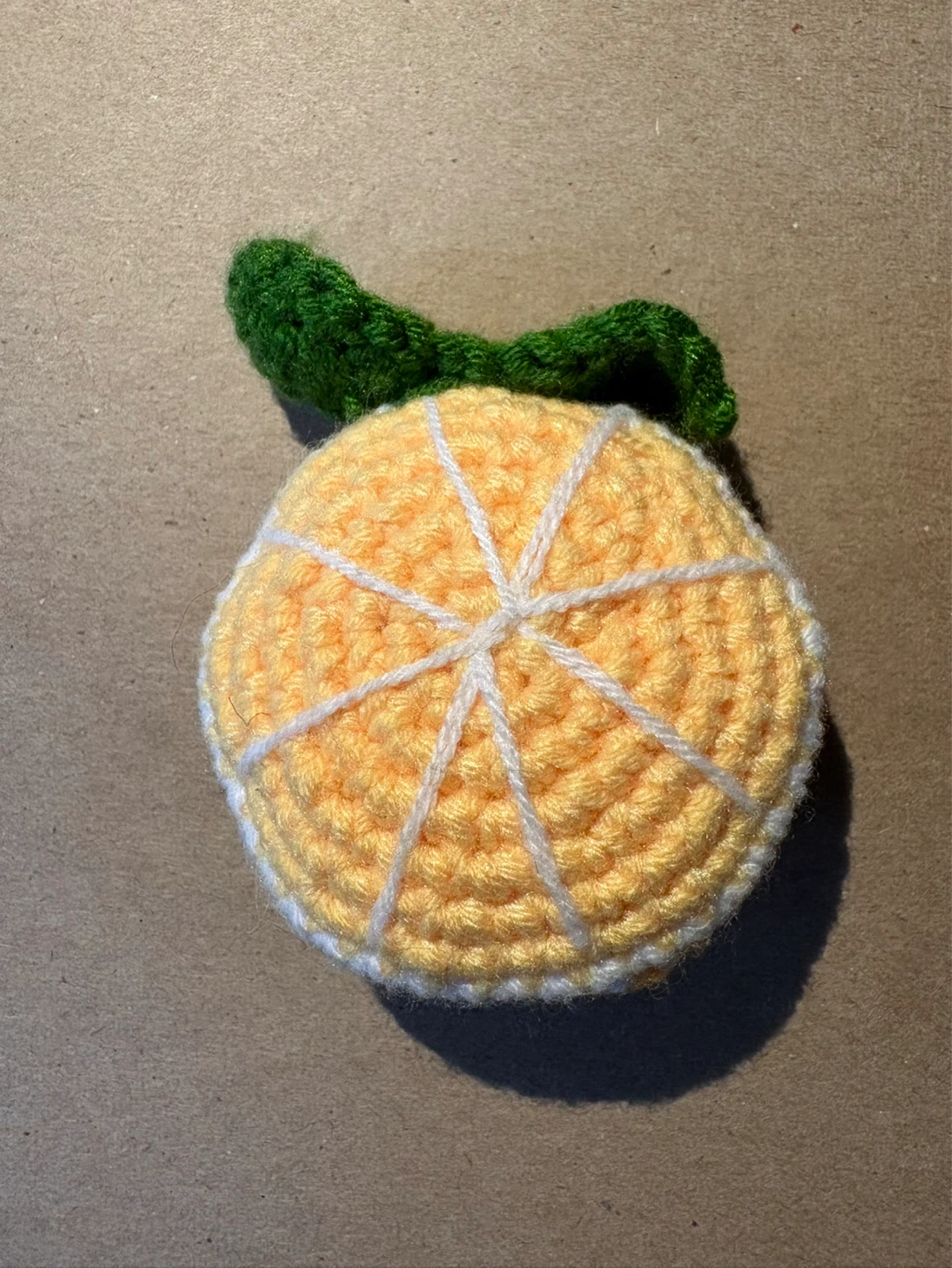 Handmade Crochet Orange Toy