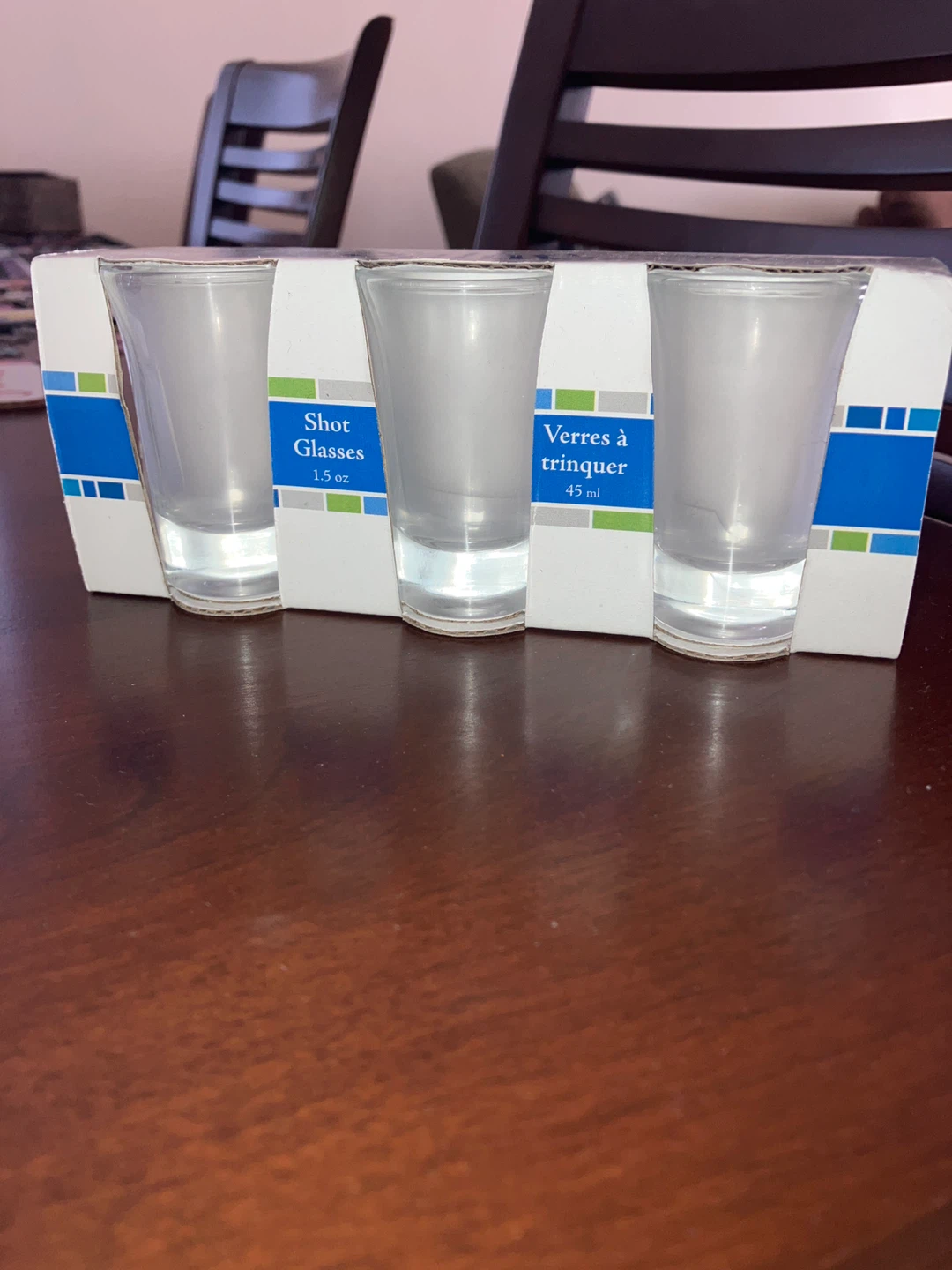 Set of 3 Shot Glasses - 1.5 oz / 45 ml