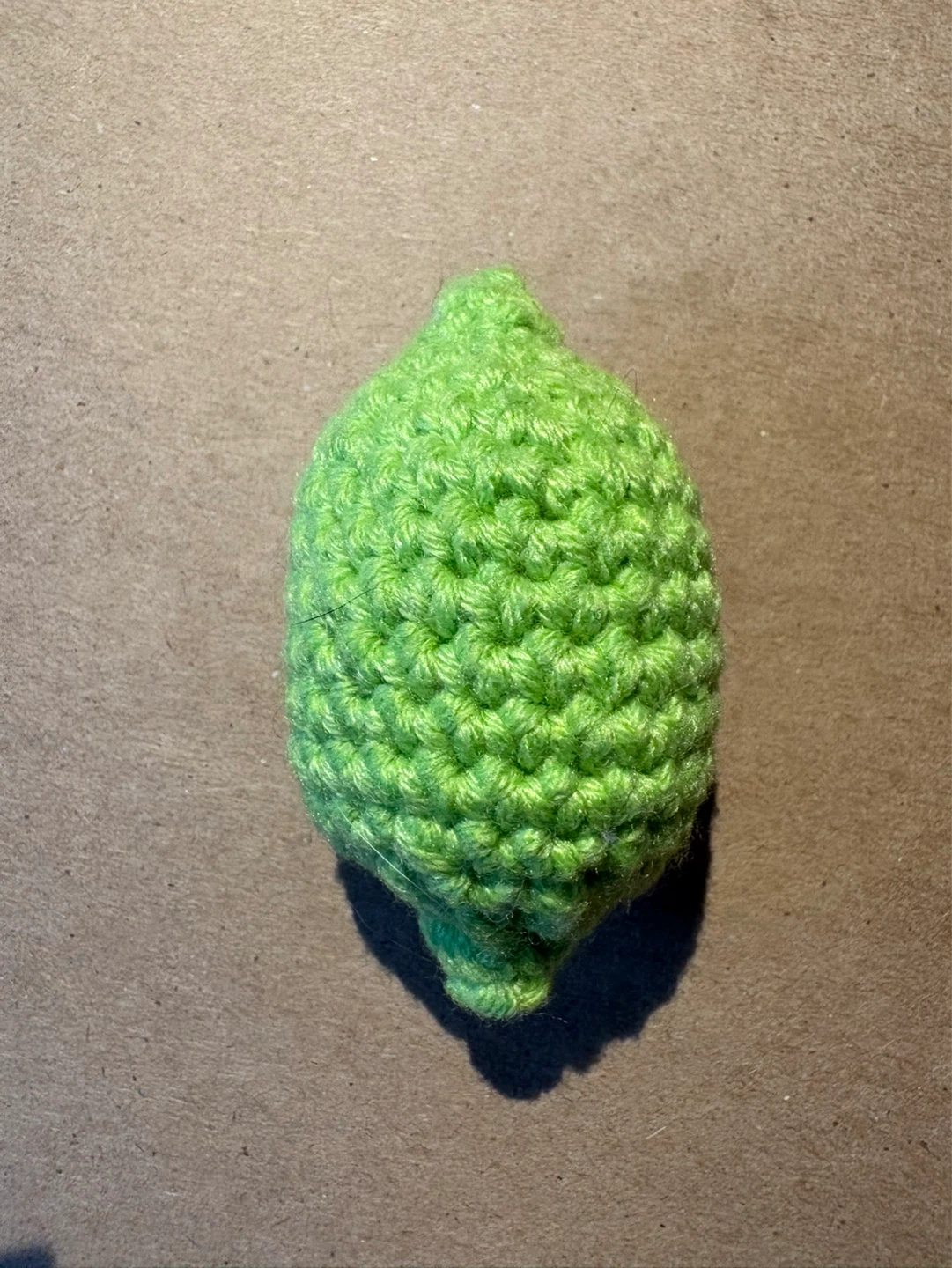 Crocheted Lime Toy
