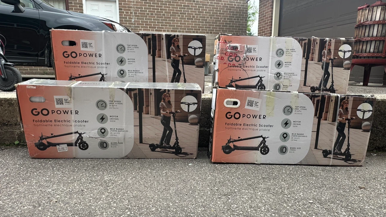GO POWER 500W Foldable Electric Scooter 30km/h New Sealed