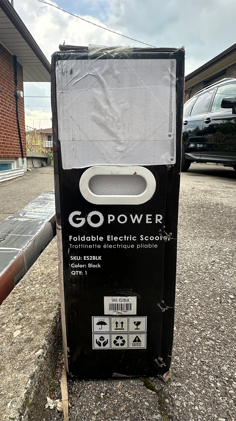 GO POWER 500W Foldable Electric Scooter 30km/h New Sealed - photo 3
