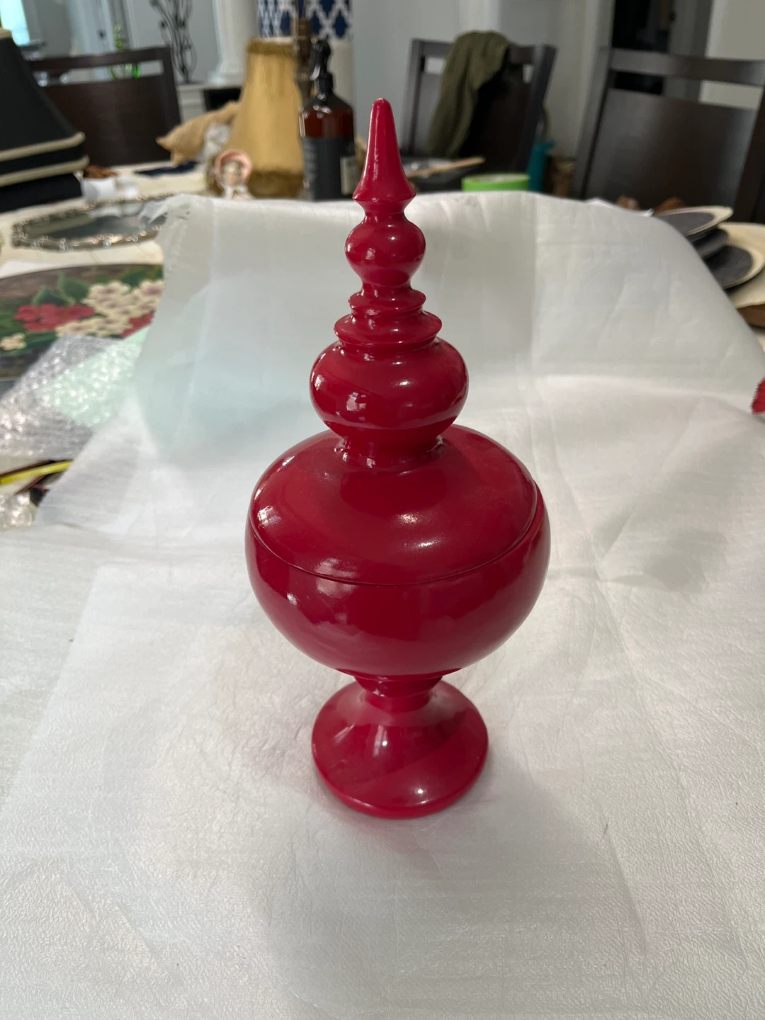 Red Decorative Jar