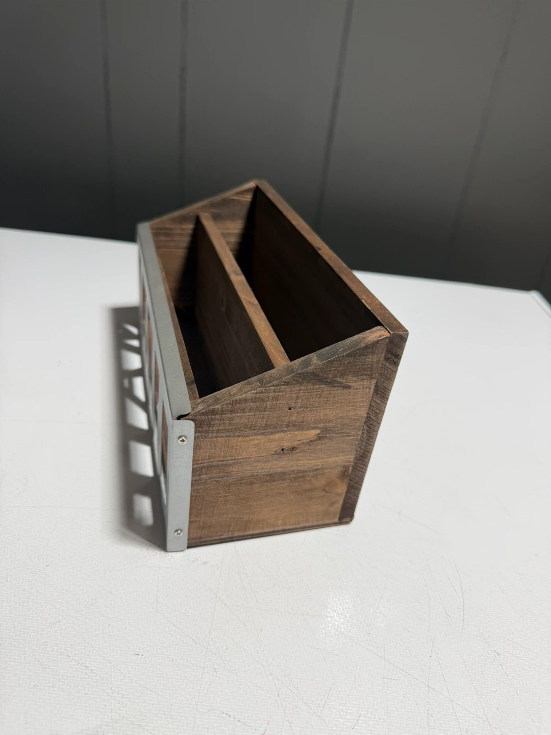Rustic Wooden Mail & Paper Organizer – Farmhouse Decor - photo 3