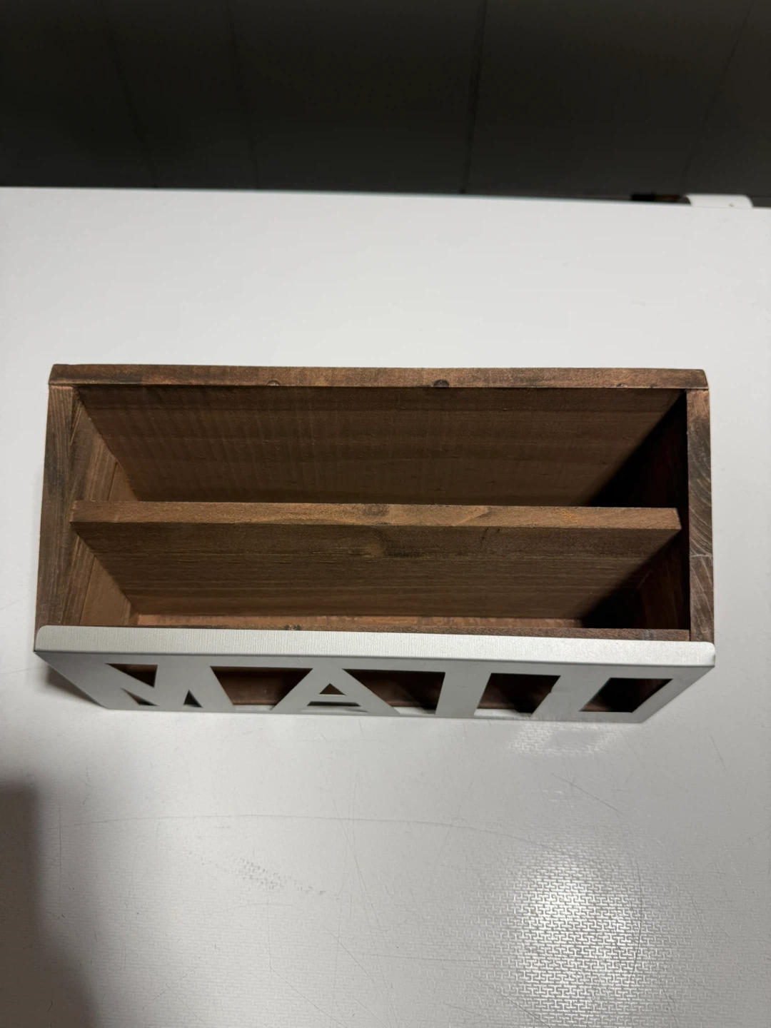 Rustic Wooden Mail & Paper Organizer – Farmhouse Decor - photo 2