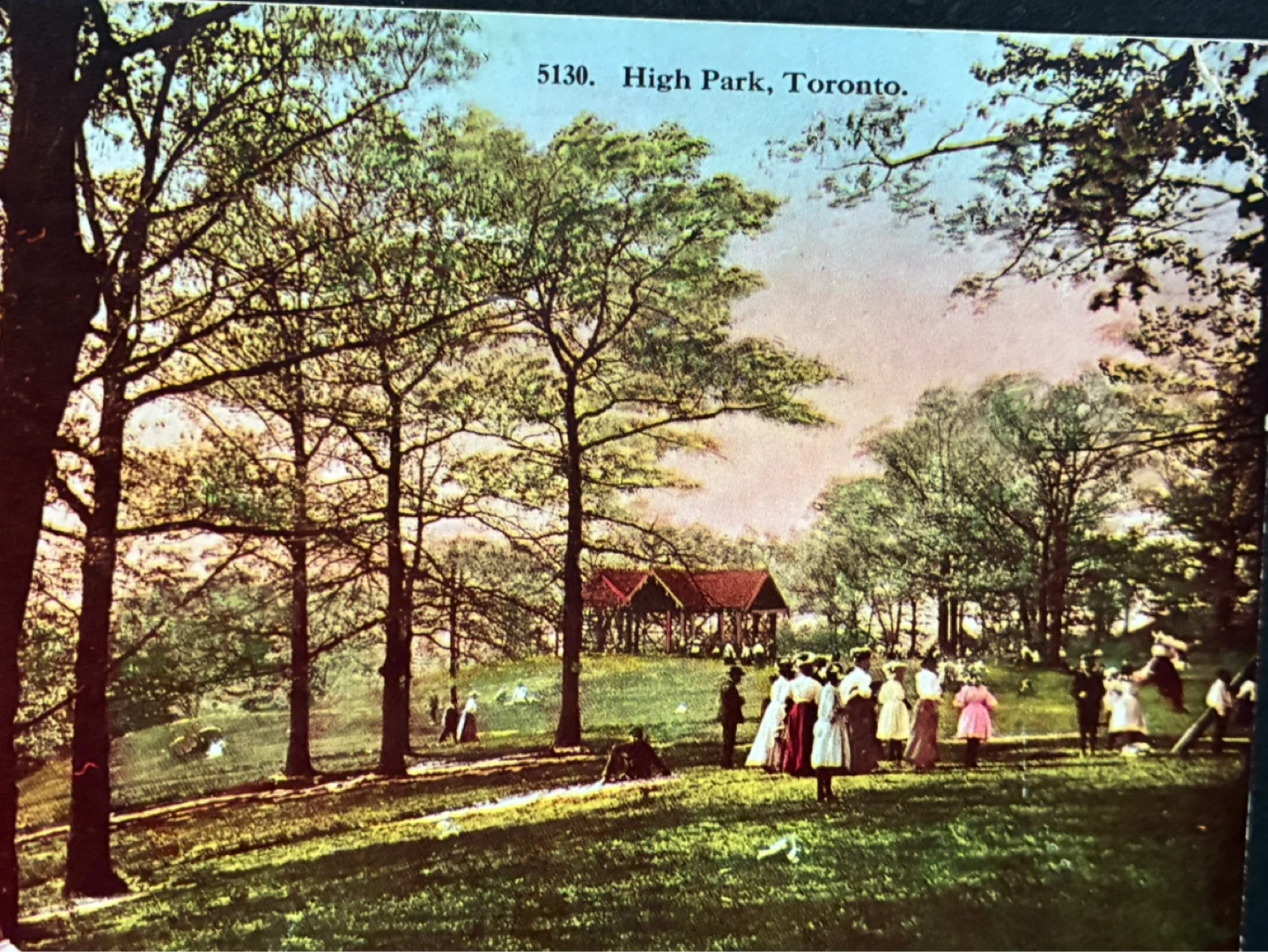 1915 antique High Park postcard Toronto Ontario vintage - photo 2