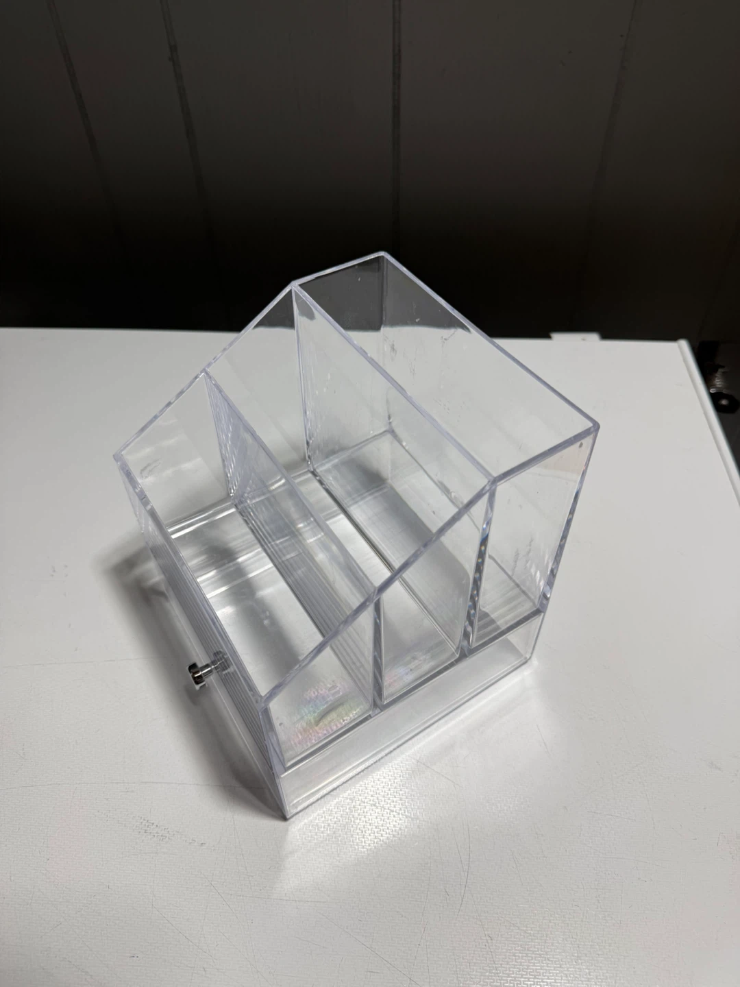 Clear Acrylic Makeup Organizer with Drawer - photo 3