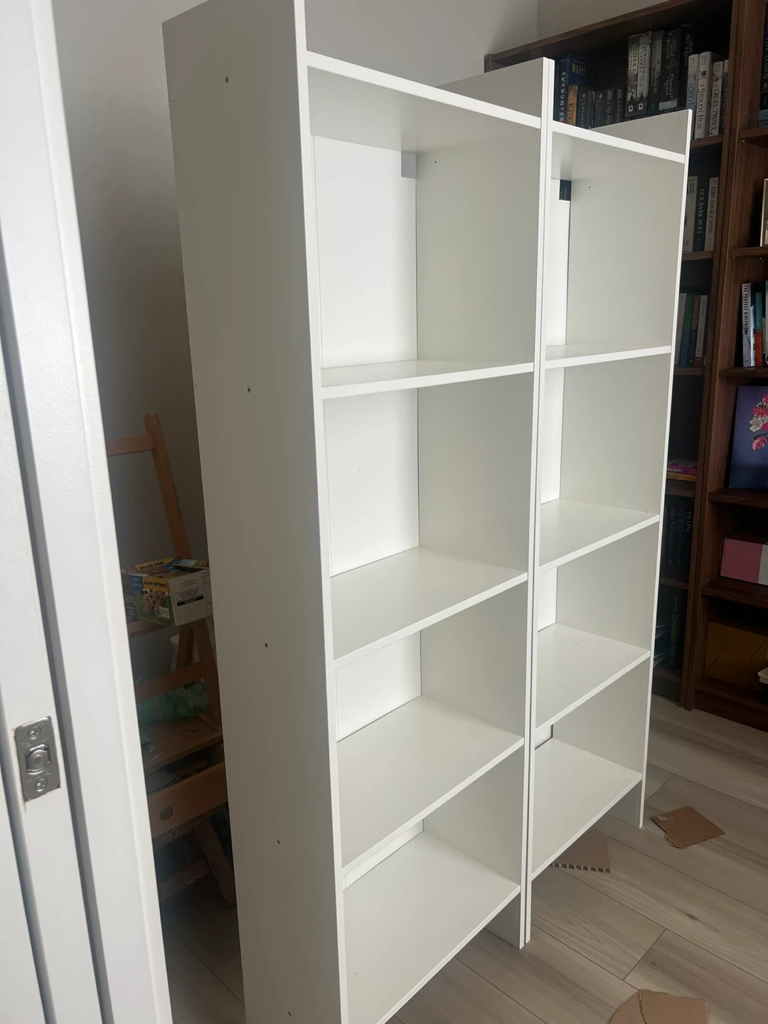 Two White Ikea BAGGEBO Bookshelves - photo 2