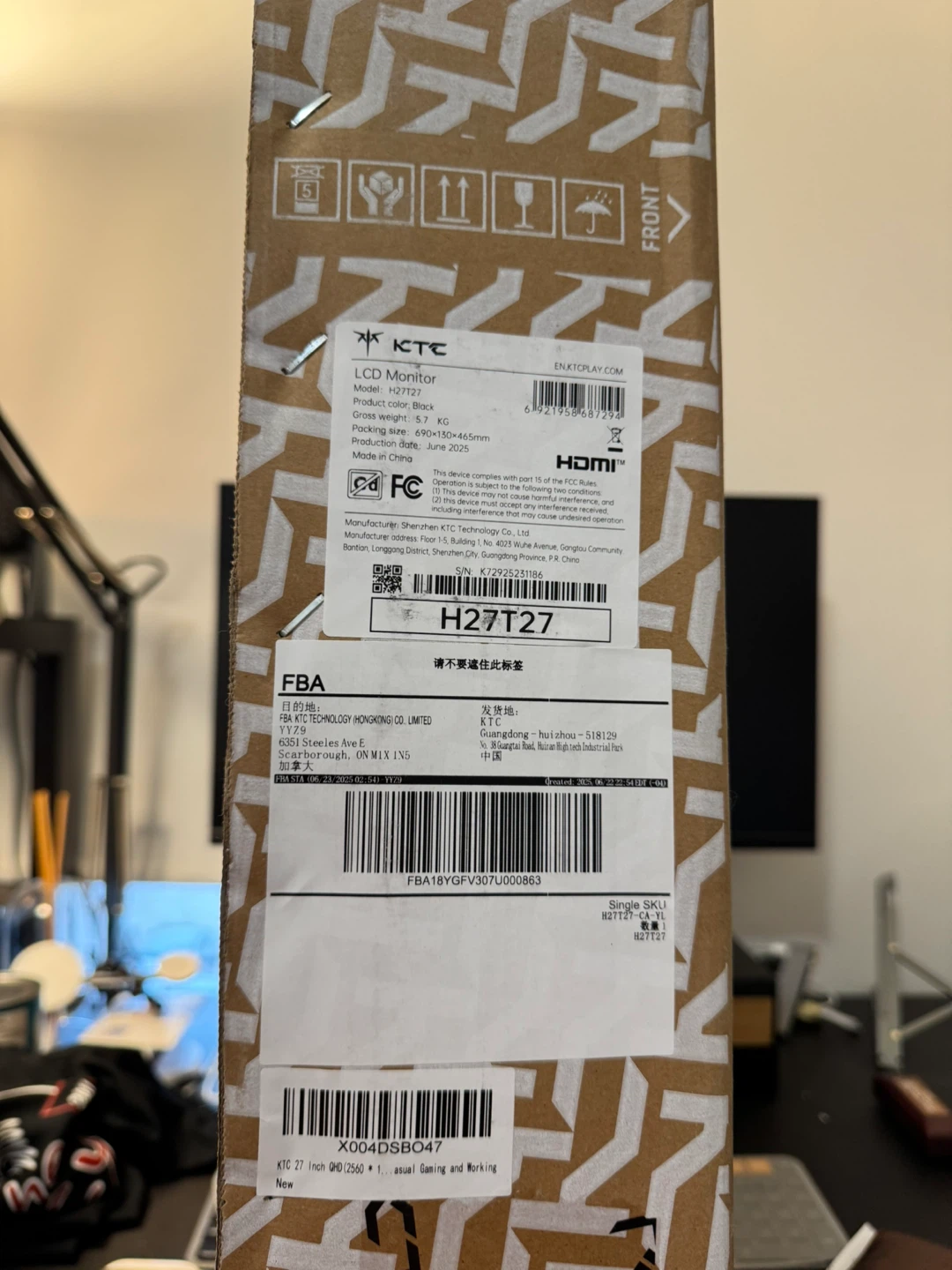 KTC 27 Inch QHD 100Hz Monitor - Black (MUST GO BEFORE JUNE 17) - photo 5