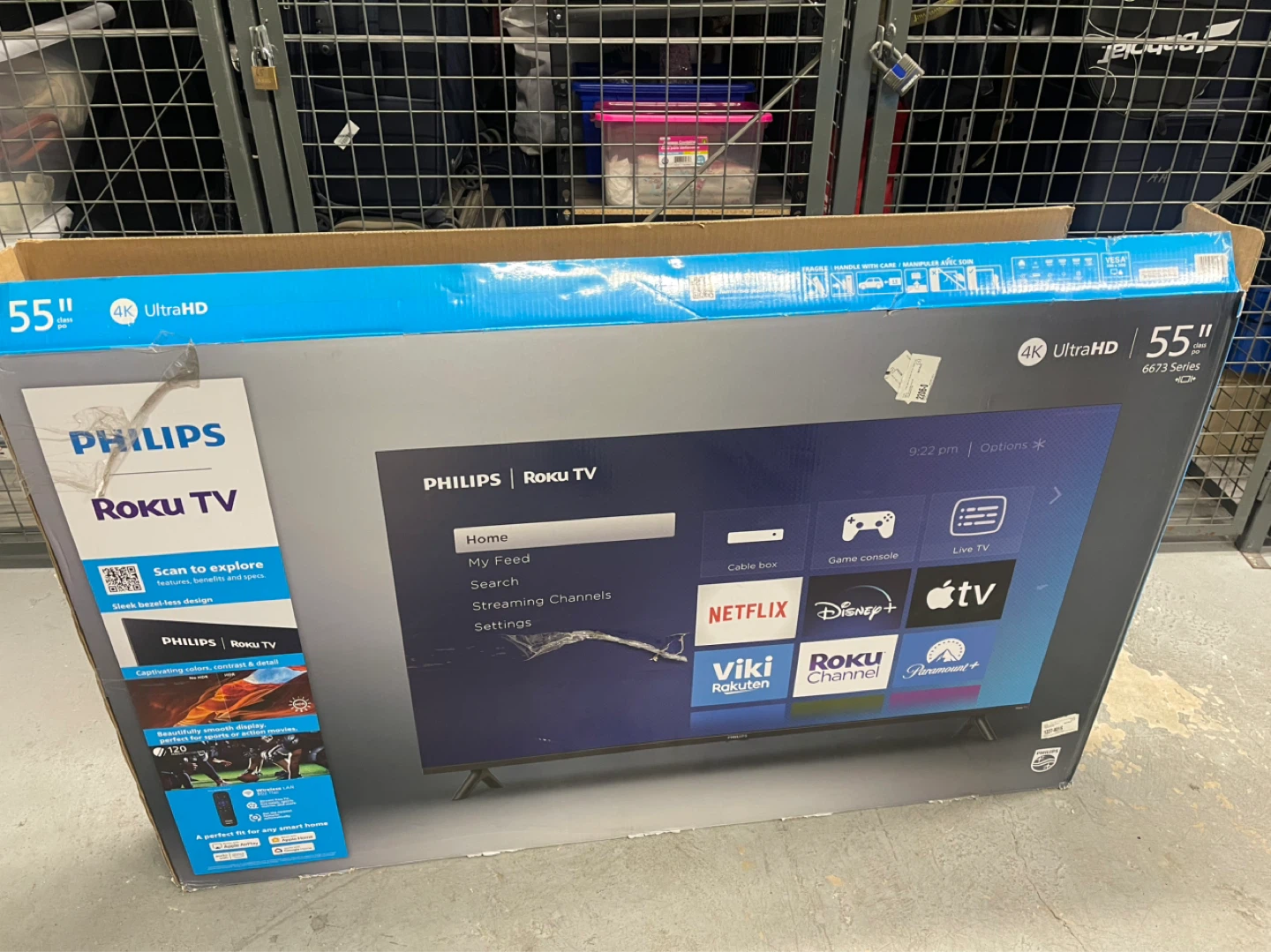 Philips Roku TV 55” with box - photo 4