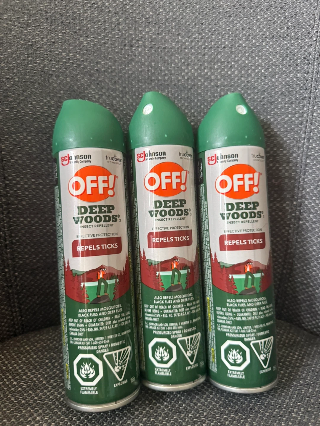 NEW OFF! Deep Woods Insect Repellent (3-Pack) – Unopened