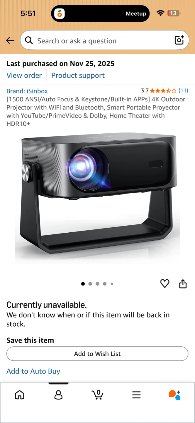 iSinbox Smart Portable 4K Projector with WiFi & Bluetooth - photo 3