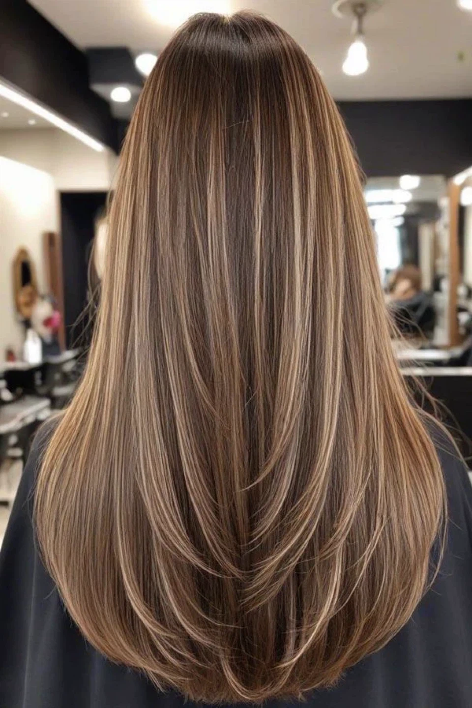 Brown Hair with Blonde Highlights