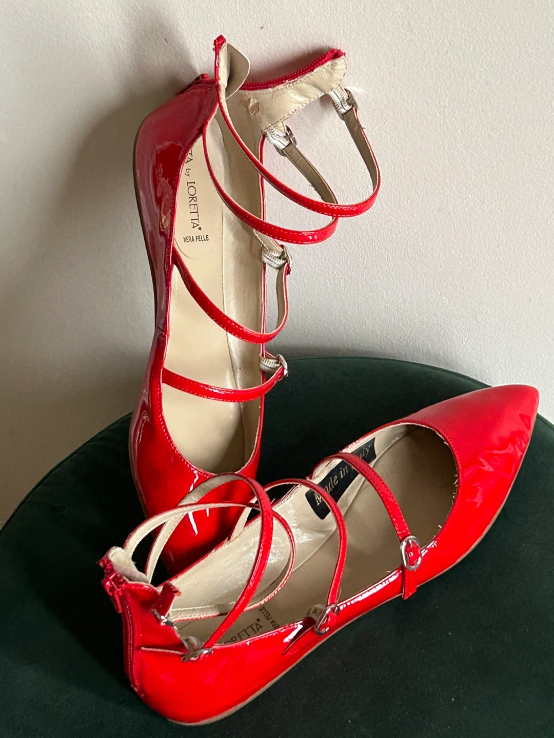 Loretta by Loretta Red Patent Leather Flats