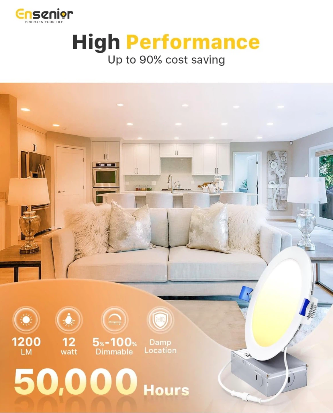 12 Pack 12W LED Recessed Ceiling Lights - photo 4