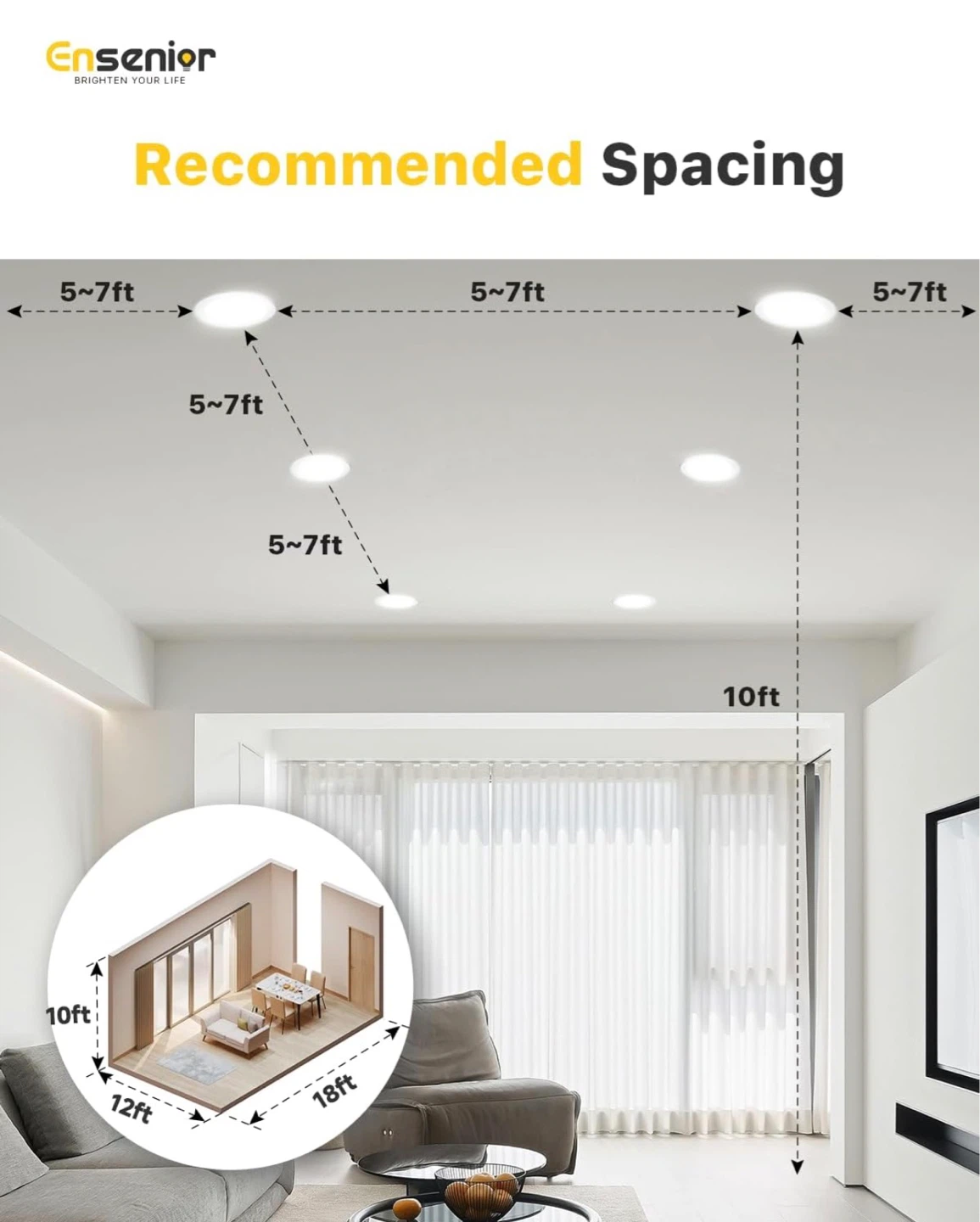 12 Pack 12W LED Recessed Ceiling Lights - photo 3