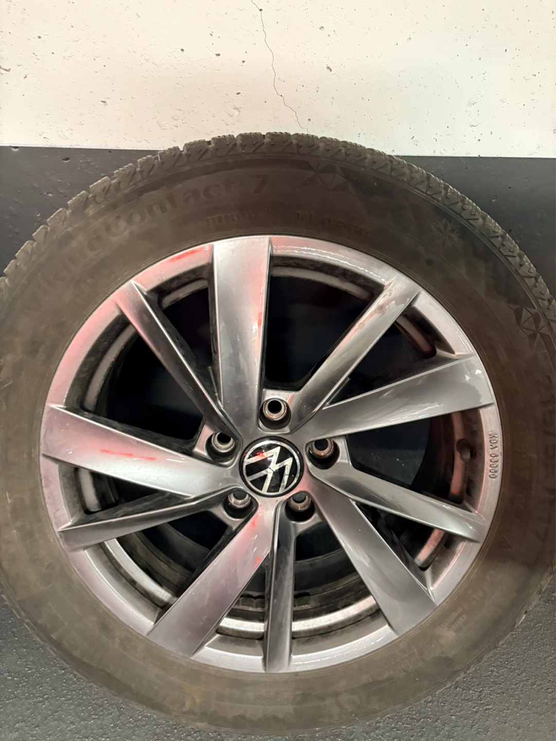 Volkswagen Taos OEM Tires & Alloy Rims — 215/55R17 — Like New - photo 2