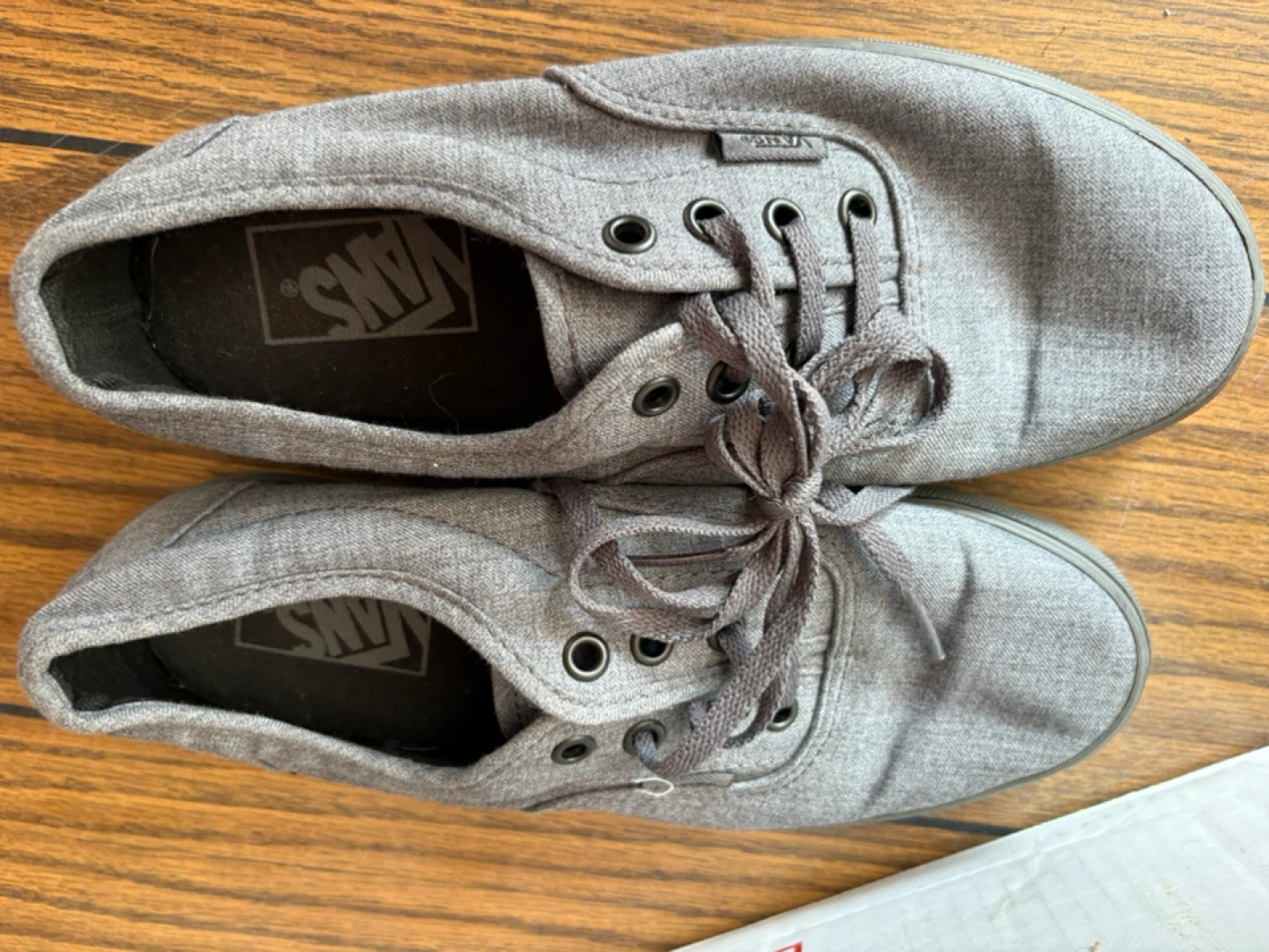 Vans Gray Canvas Sneakers