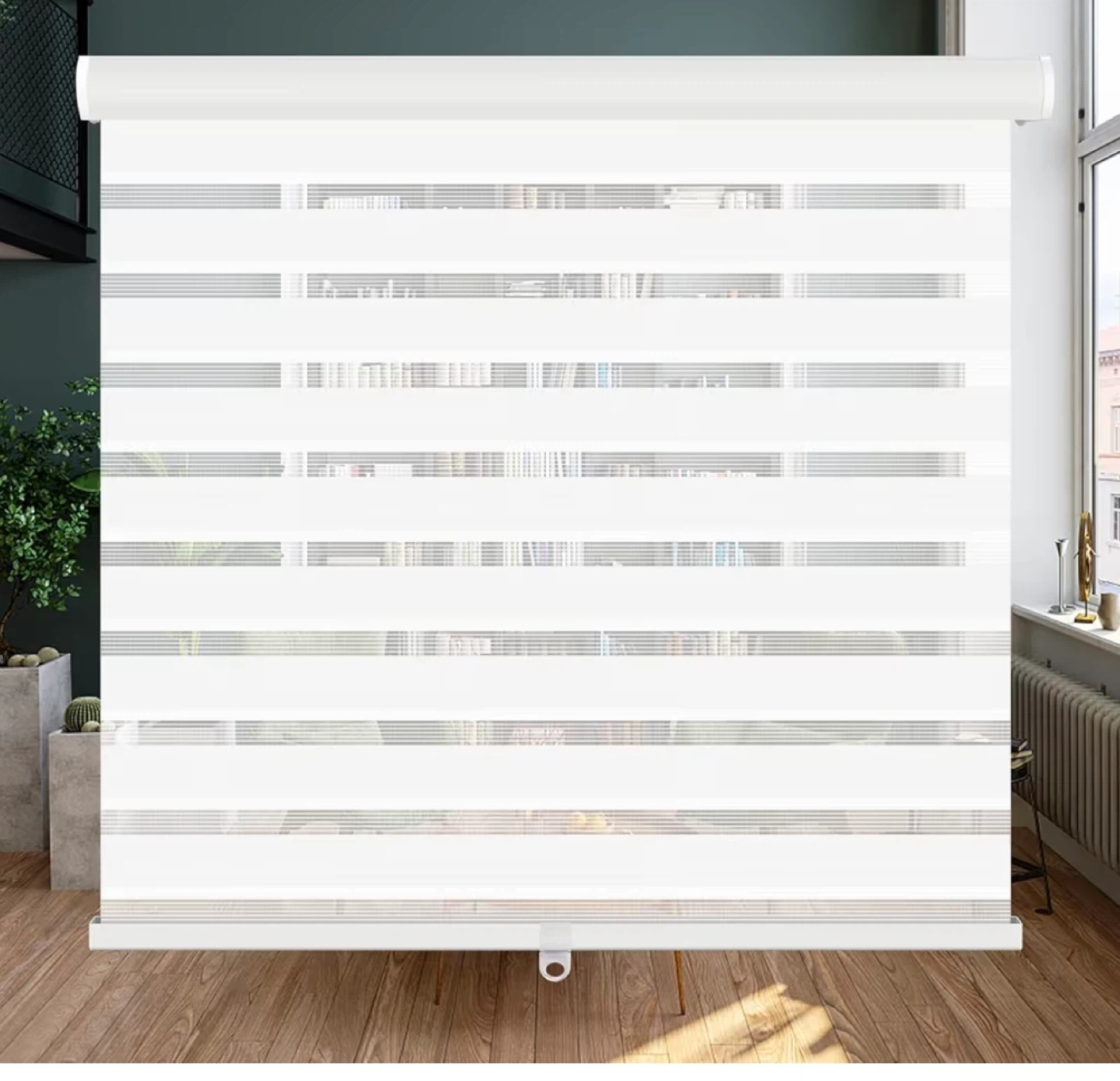 White Light Filtering Zebra Blinds (70”Wx 72”H)