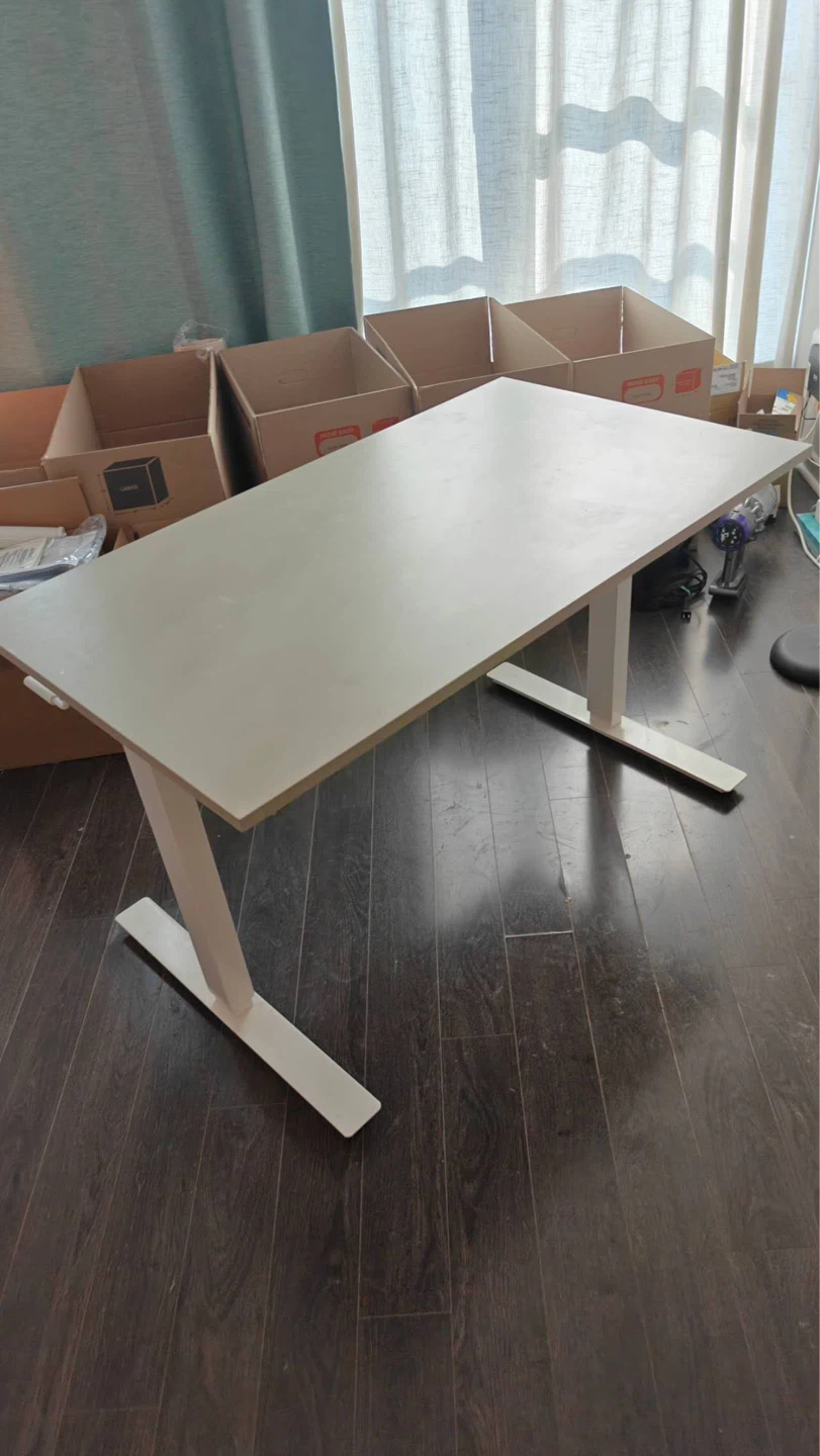 🔥Moving Sale🔥 IKEA TROTTEN Sit/Stand Desk, White, 120x70 cm - photo 2