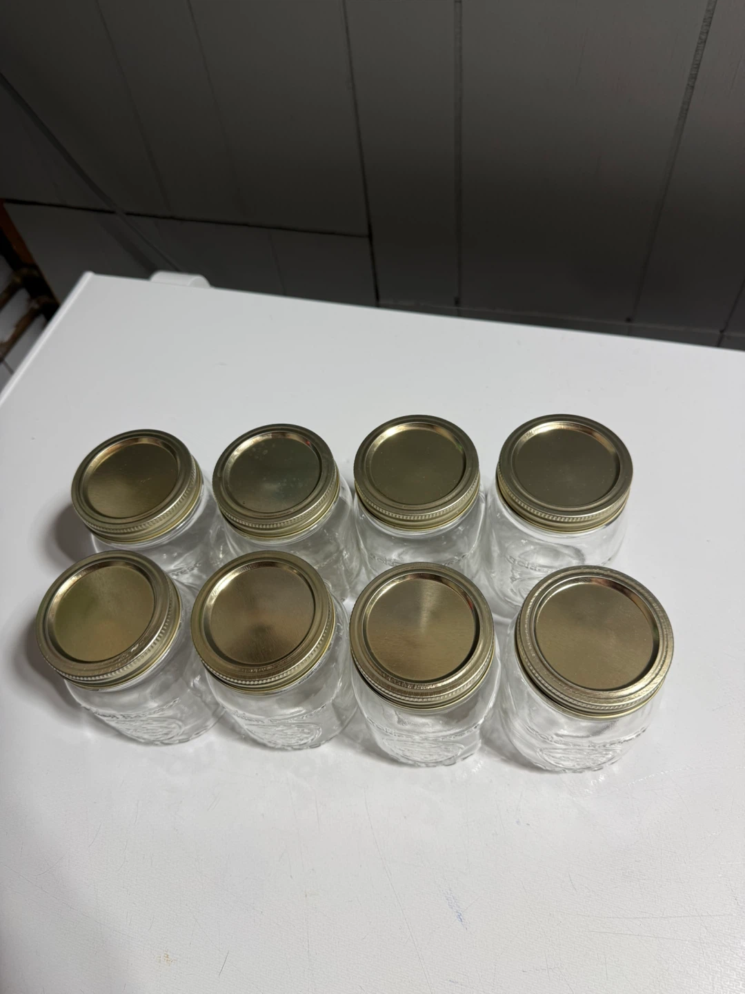 Set of 8 Mason Jars with Lids – Glass Canning Jars - photo 2