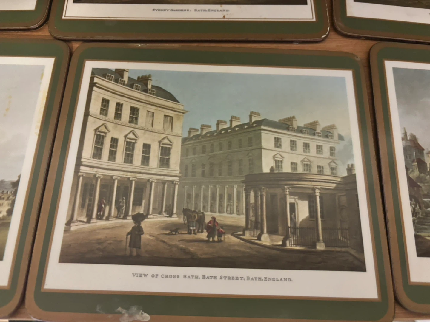 Set of 6 Vintage Coasters - Scenes of Bath, England - photo 2