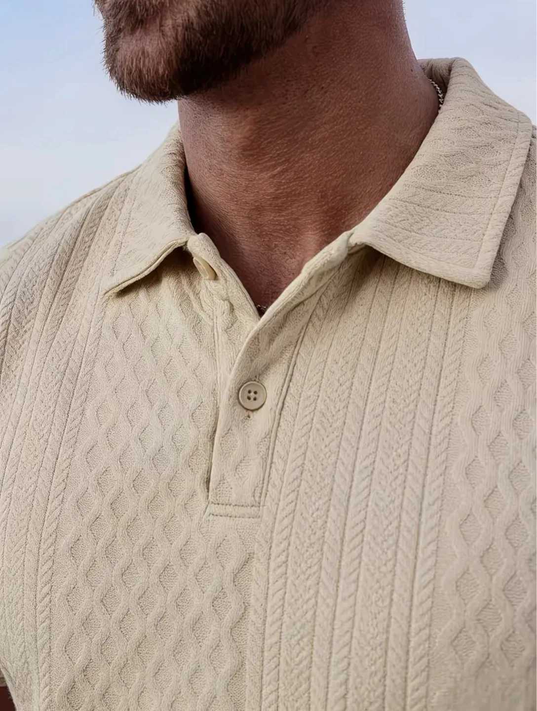 New Men's Polo Shirt and Shorts Set - photo 3