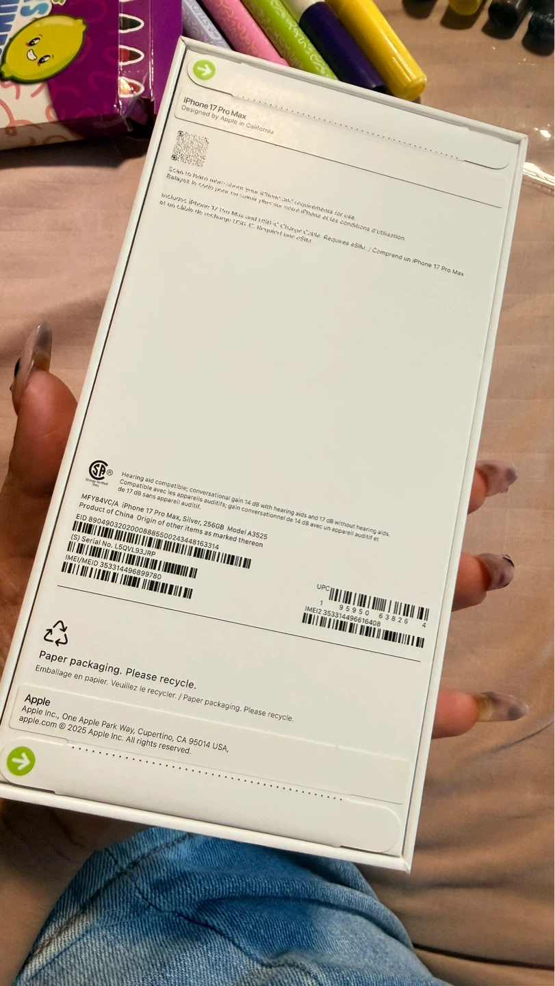 Apple iPhone 17 Pro Max 256GB Silver