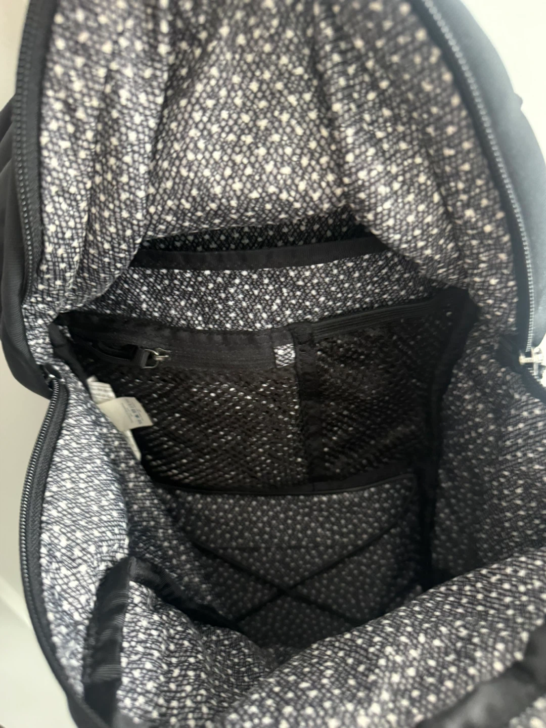 Lululemon Black Sling Backpack with Polka Dot Detail - photo 3