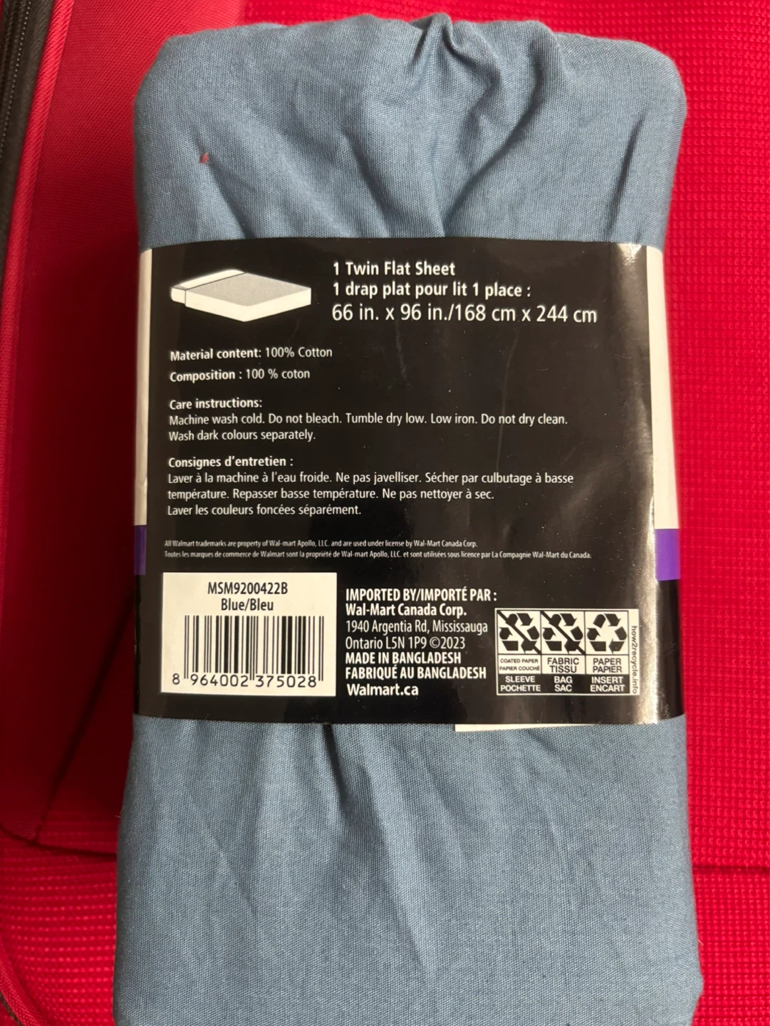 Mainstays Twin Flat bed Sheet - photo 2