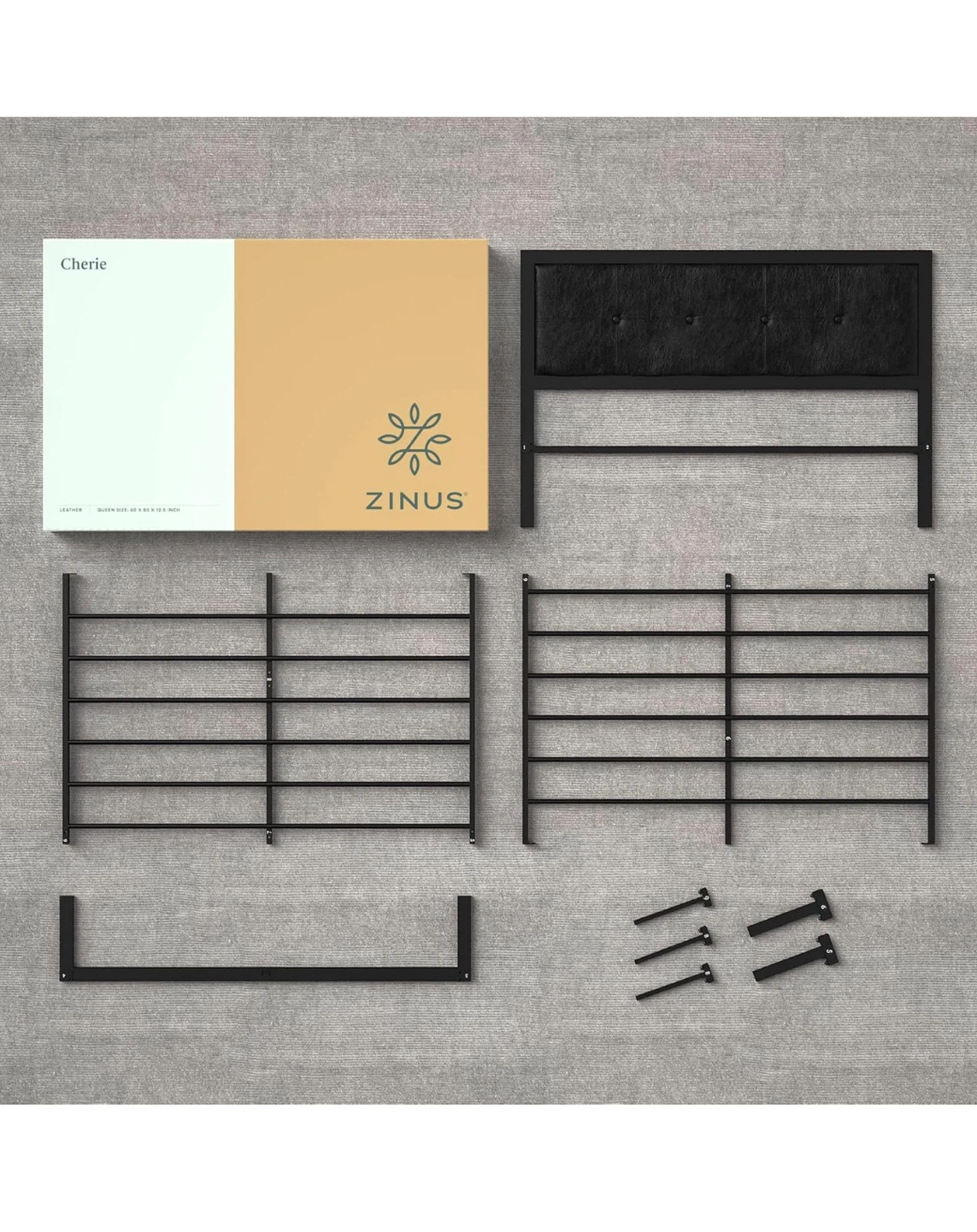 Zinus "Cherie" Twin Bed Frame with Headboard - photo 3