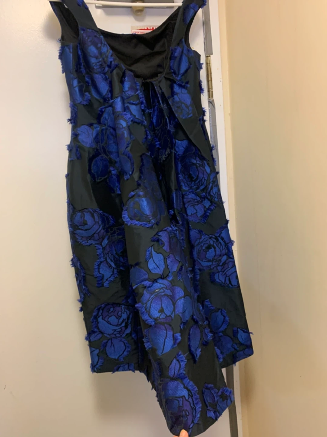 Lela Rose Blue Floral Sheath Dress size 8 orig price $1900 - photo 4
