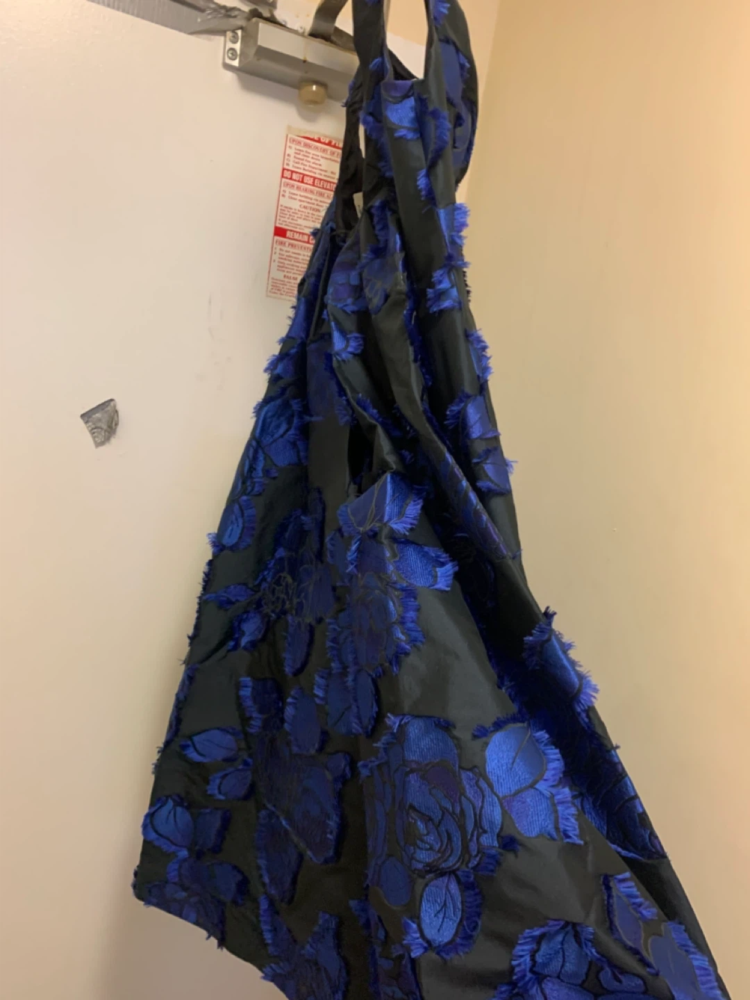 Lela Rose Blue Floral Sheath Dress size 8 orig price $1900 - photo 3