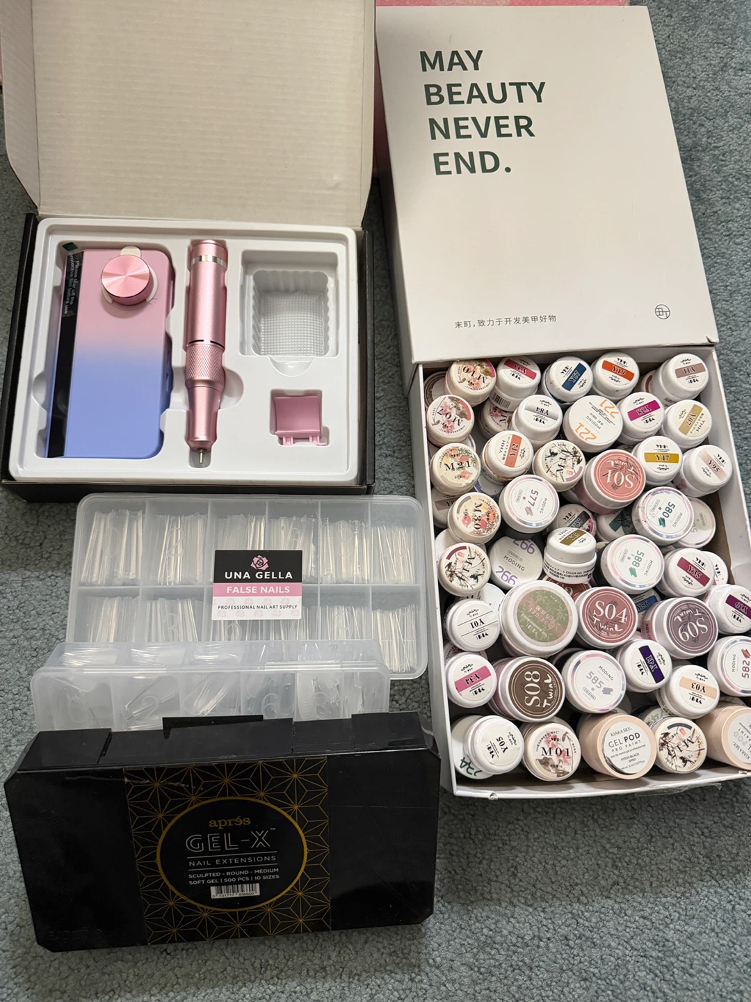 Nail Extension Set with E-File & Gel Polish