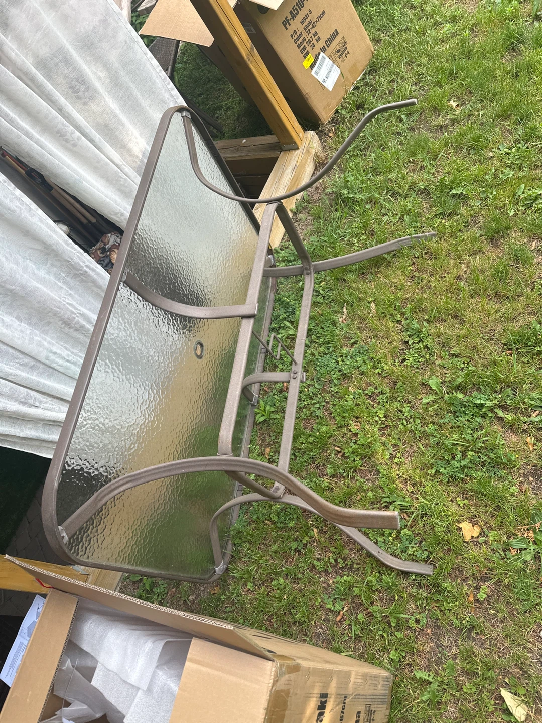 Patio Chair and Glass Table Set - photo 2